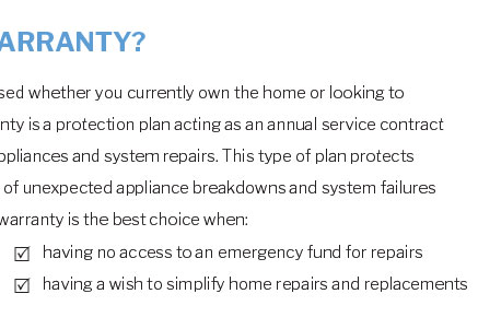 home warranty information